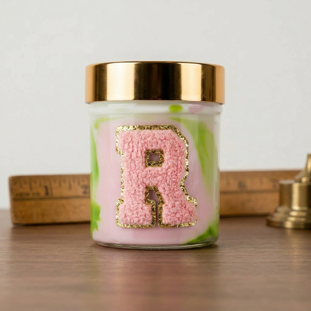 Varsity Letter R Heritage Candle