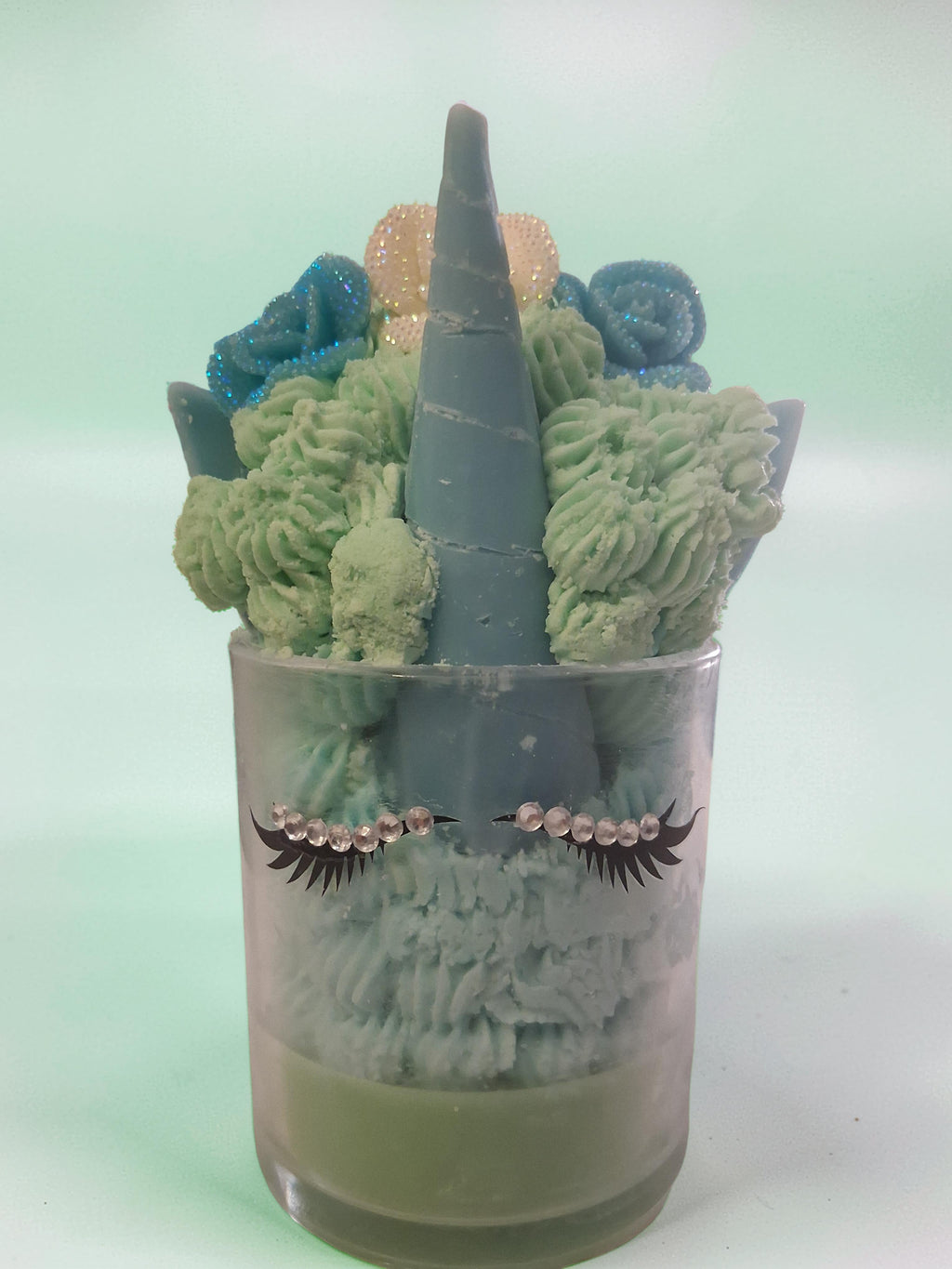 Mint & Magical Blue Unicorn Scented Royalty Candle