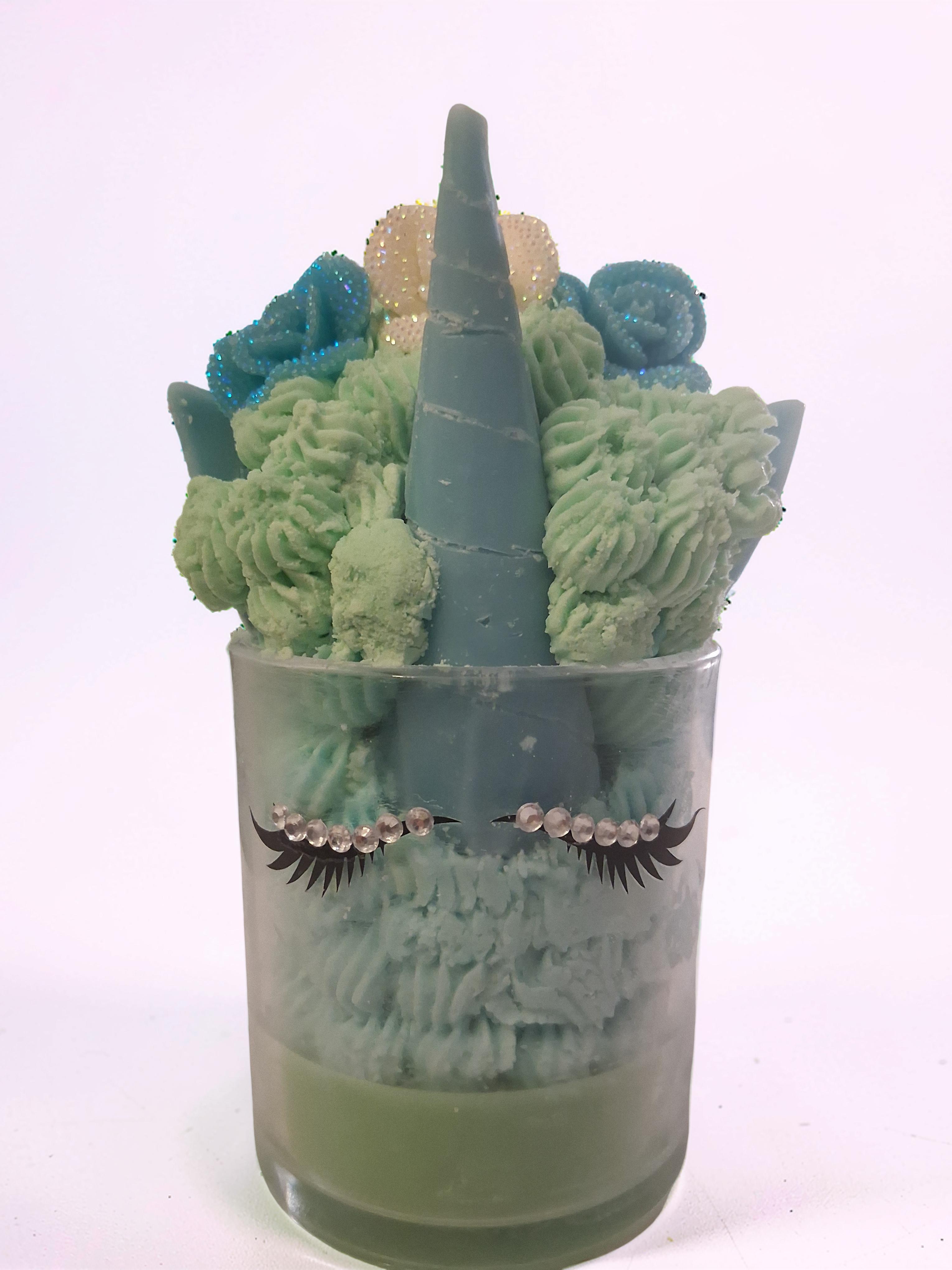 Mint & Magical Blue Unicorn Scented Royalty Candle