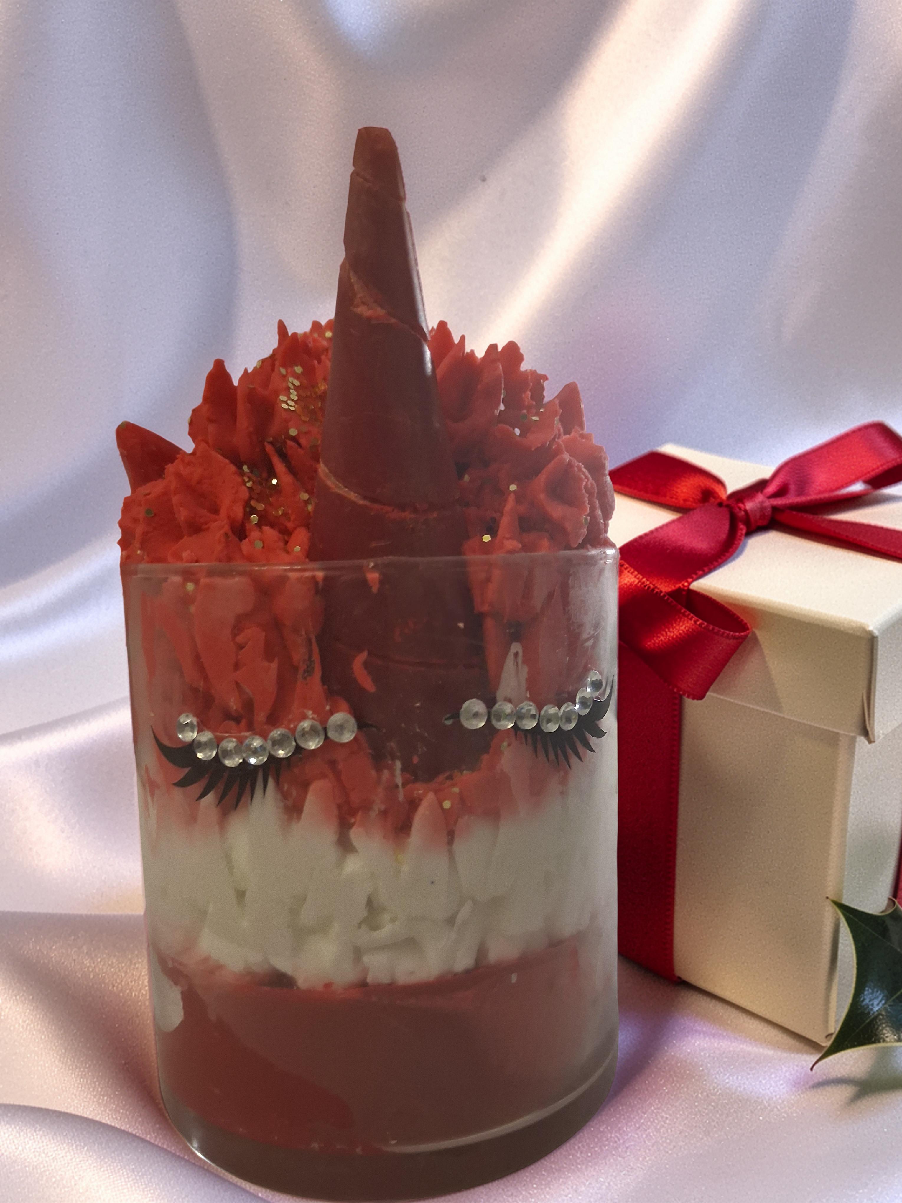 “Velvet Rose Unicorn Candle”