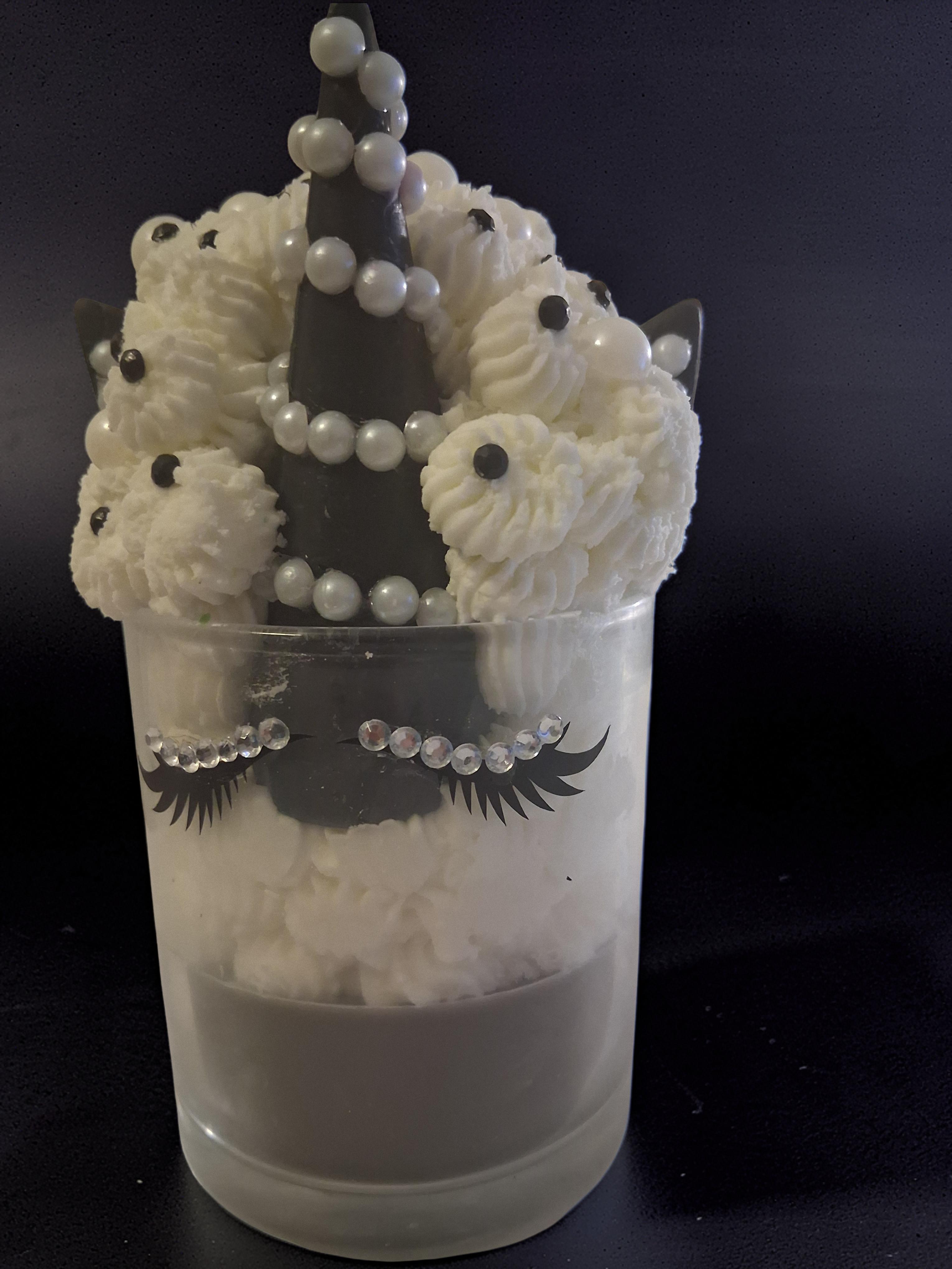 Midnight Pearl Unicorn Candle