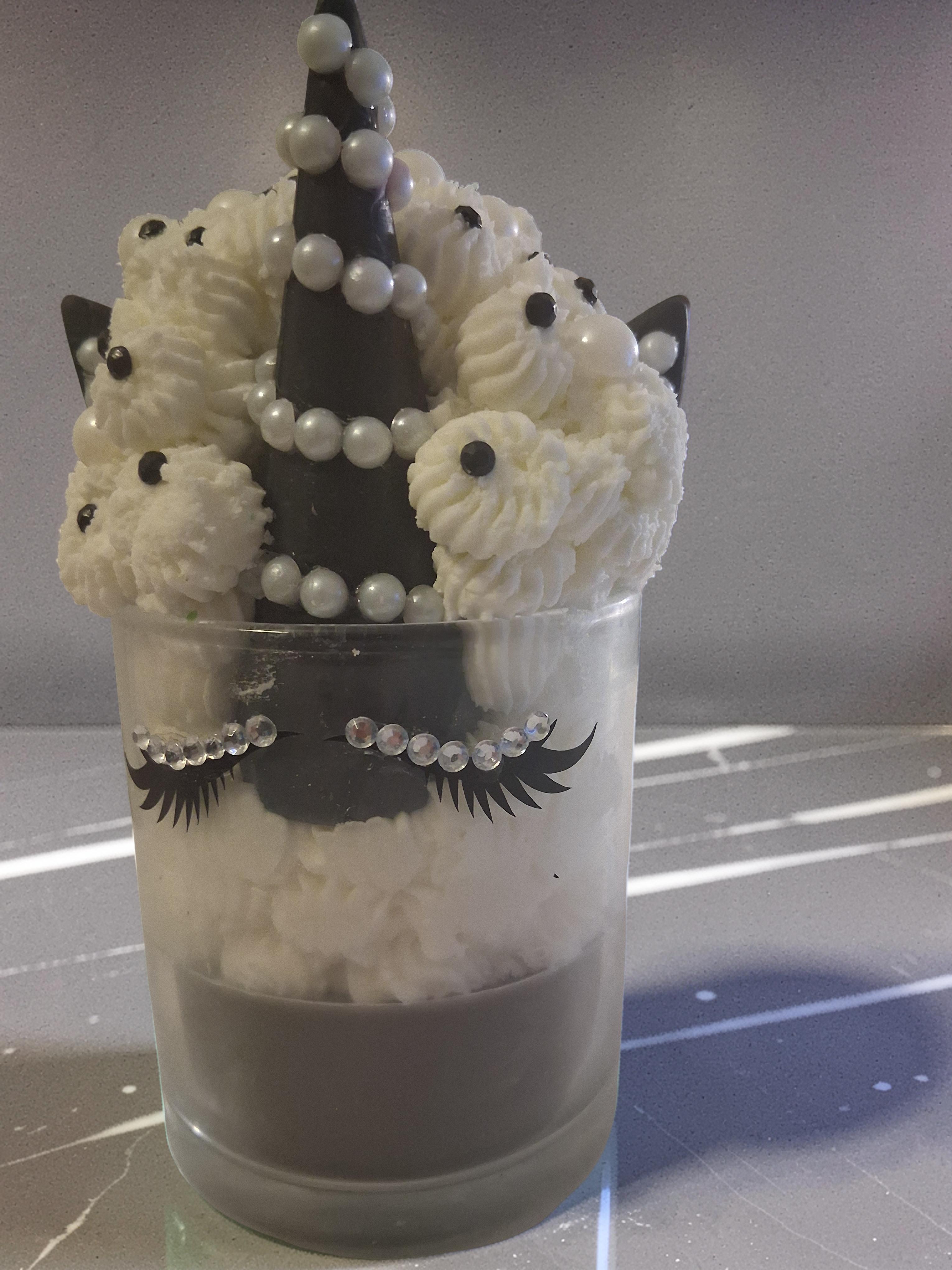 Midnight Pearl Unicorn Candle