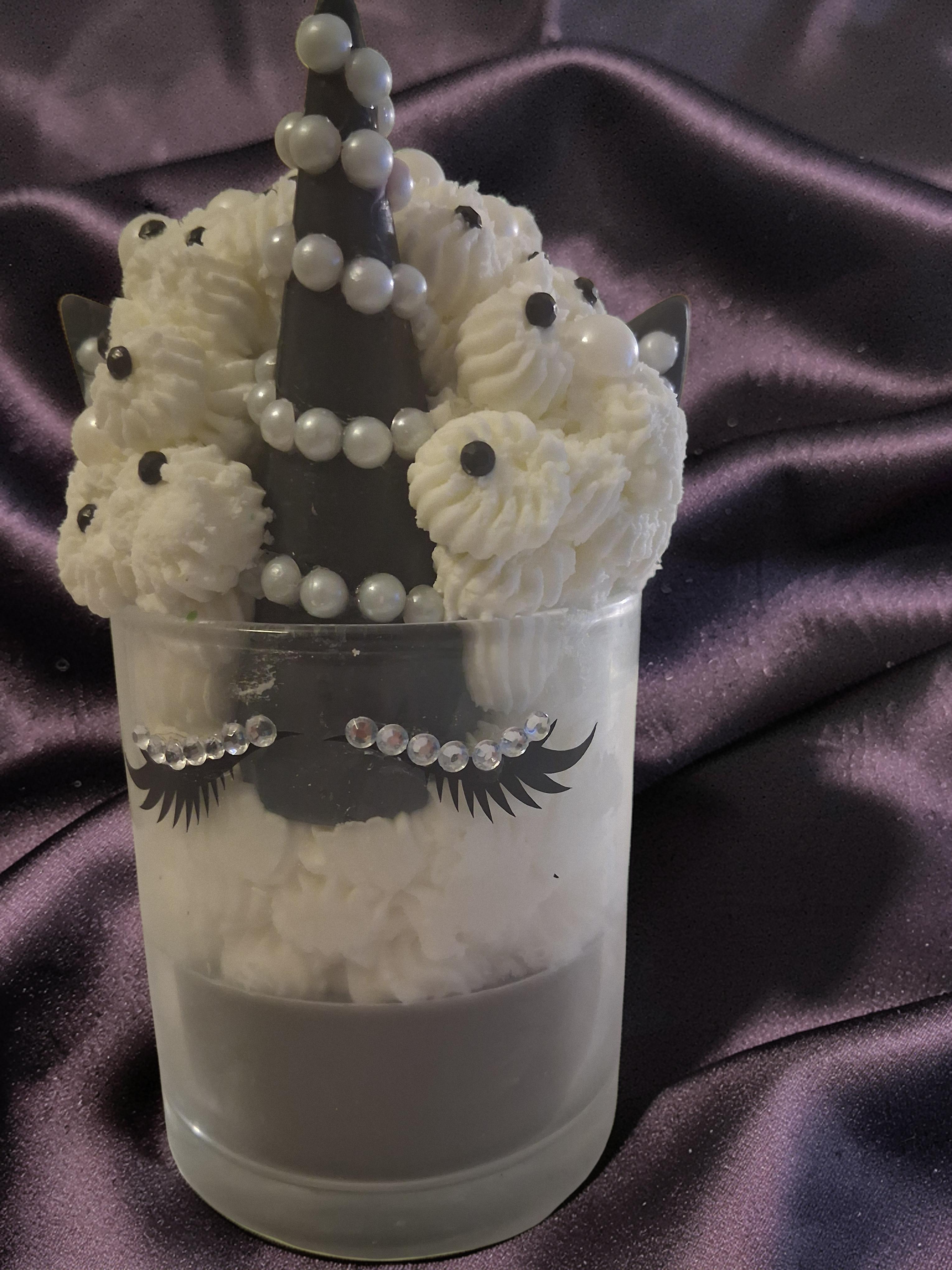 Midnight Pearl Unicorn Candle