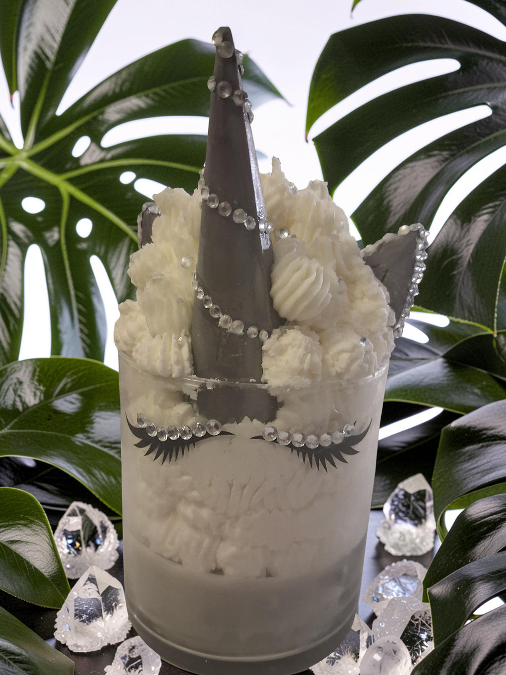 Silver Gardenia Unicorn Candle