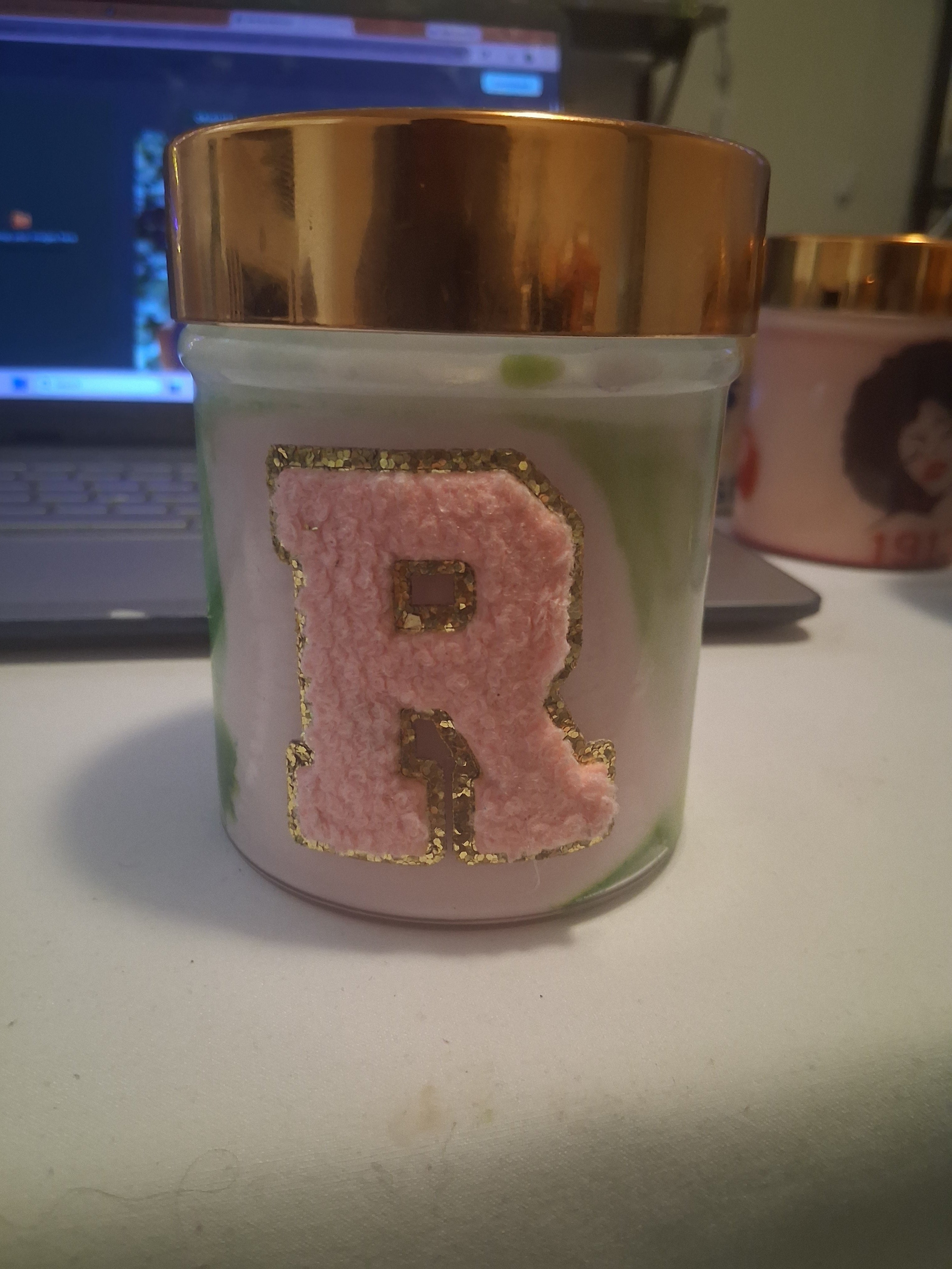 Varsity Letter R Heritage Candle