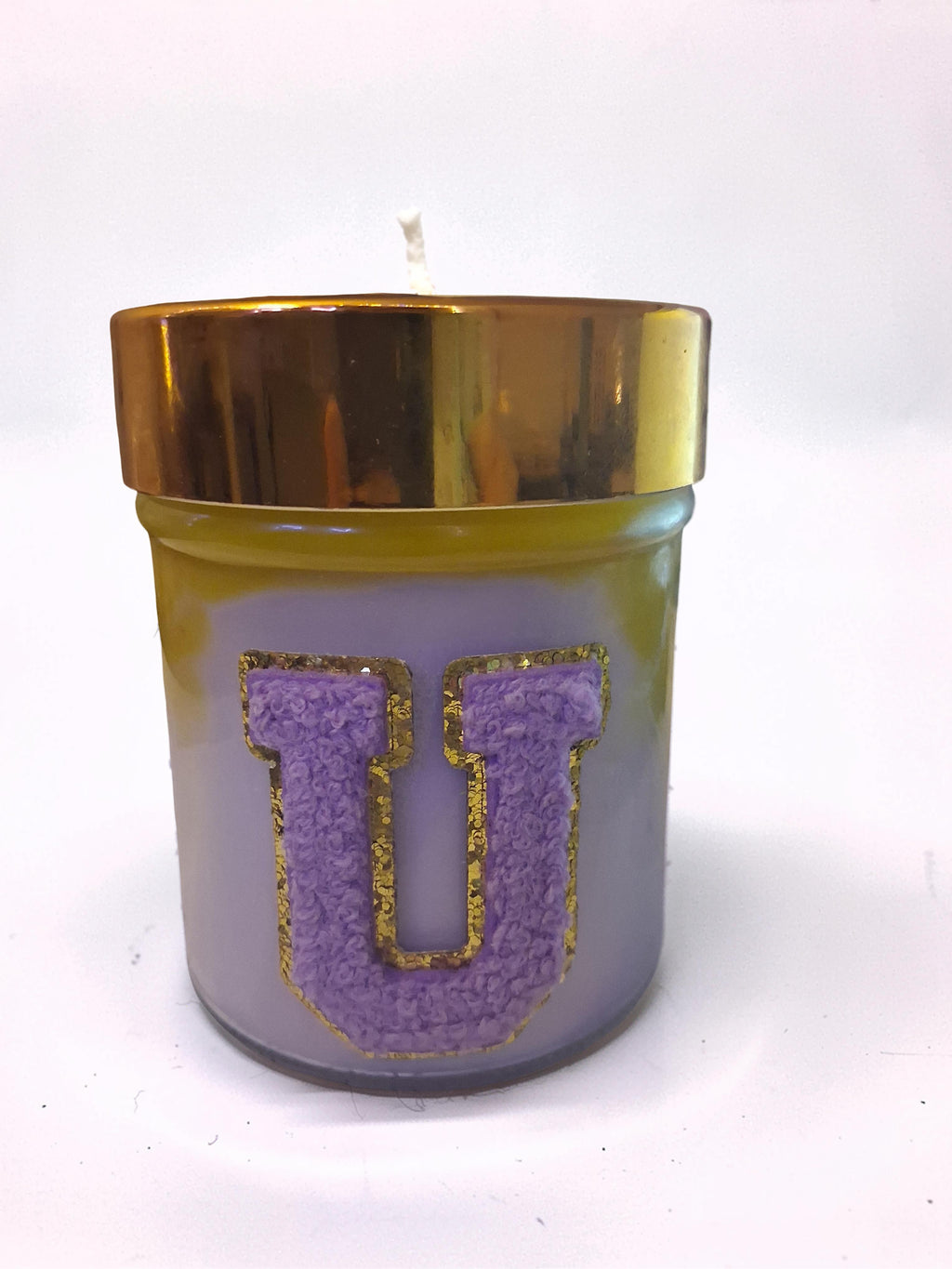 Varsity Unity Lavender Letter Candle