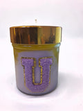 Varsity Unity Lavender Letter Candle