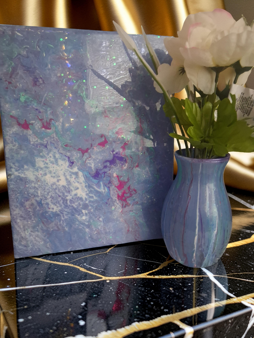 Ocean Breeze Painting & Vase Set