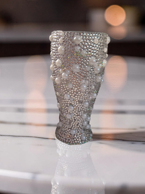 "God Is Good" Blinged Out Vase