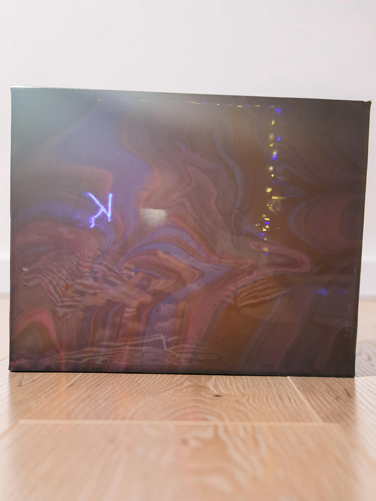 "Velvet Plum" Canvas & Toned Vase Set