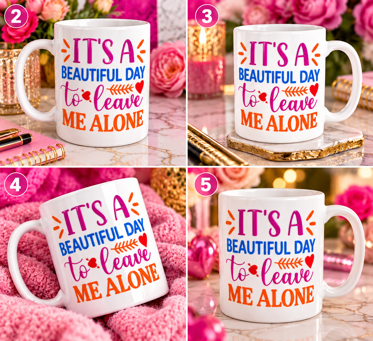 Beautiful Day to Leave Me Alone — Funny Statement Mug