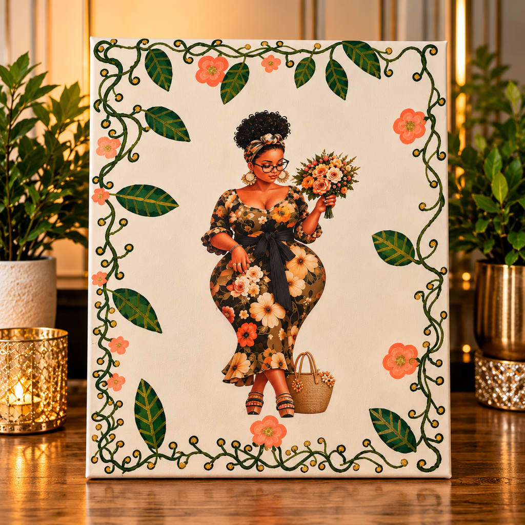 Bloom in Your Own Way — Handcrafted Canvas Art