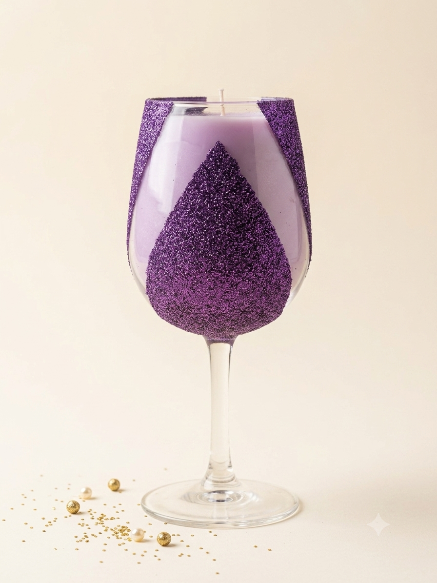 Onxy Shimmer Glass Candle