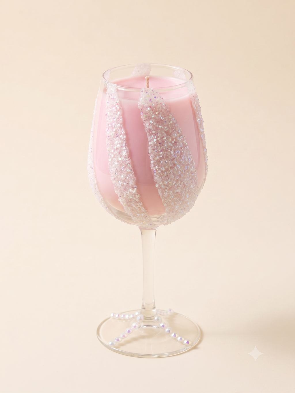 Diamond Dust Champagne Candle