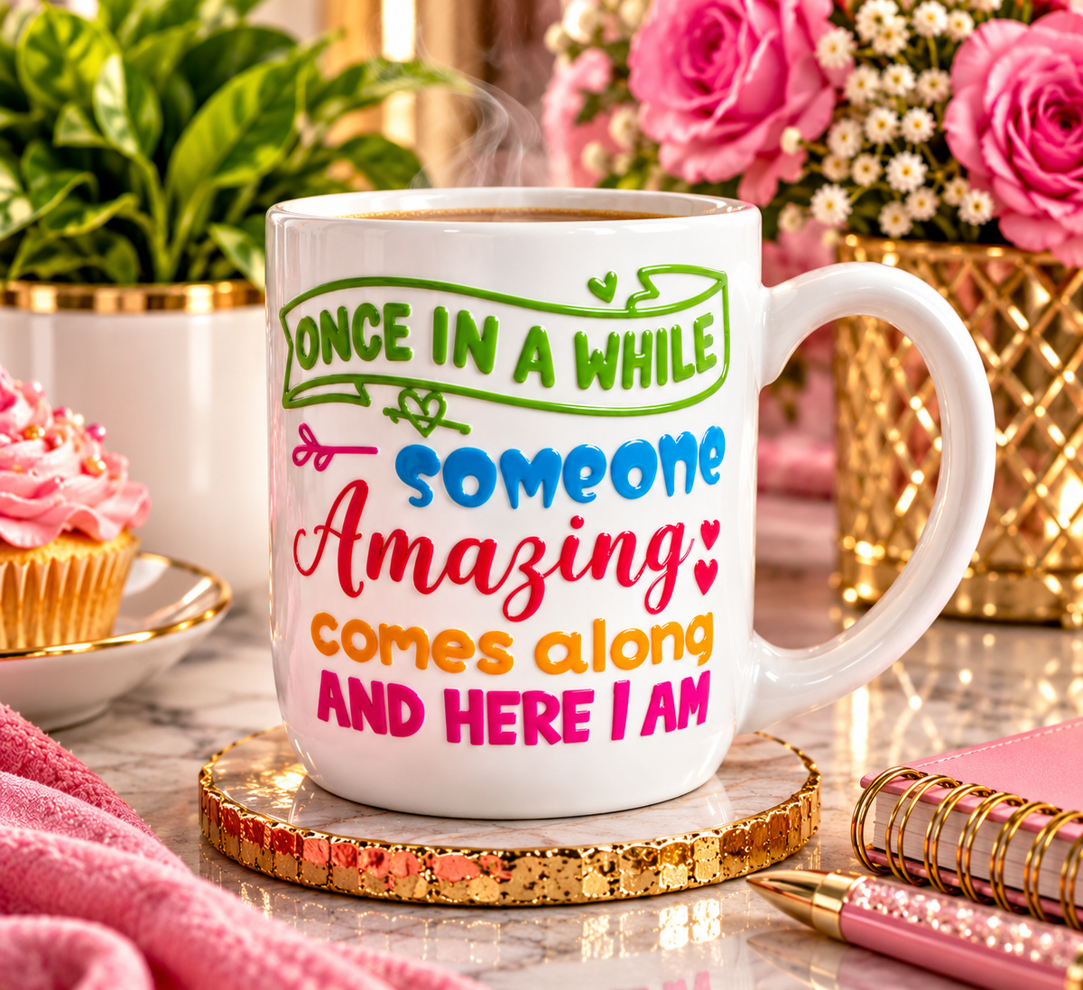 Once in a While Someone Amazing Comes Along — Funny Statement Mug