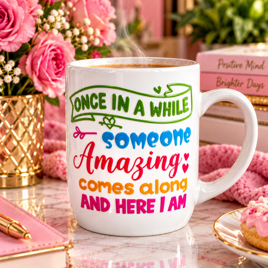 Once in a While Someone Amazing Comes Along — Funny Statement Mug
