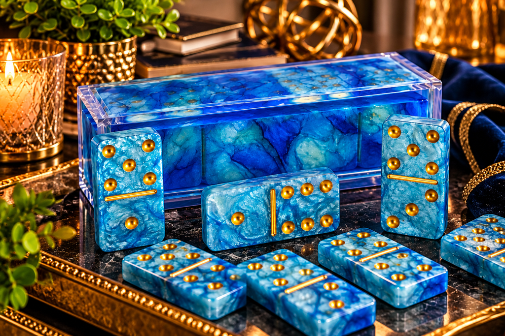 Game Night Your Way — Custom Resin Domino Set