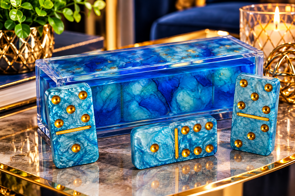 Game Night Your Way — Custom Resin Domino Set