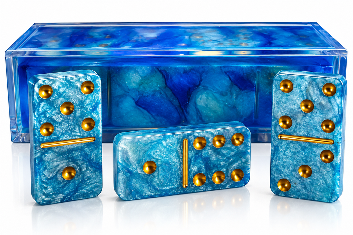 Game Night Your Way — Custom Resin Domino Set