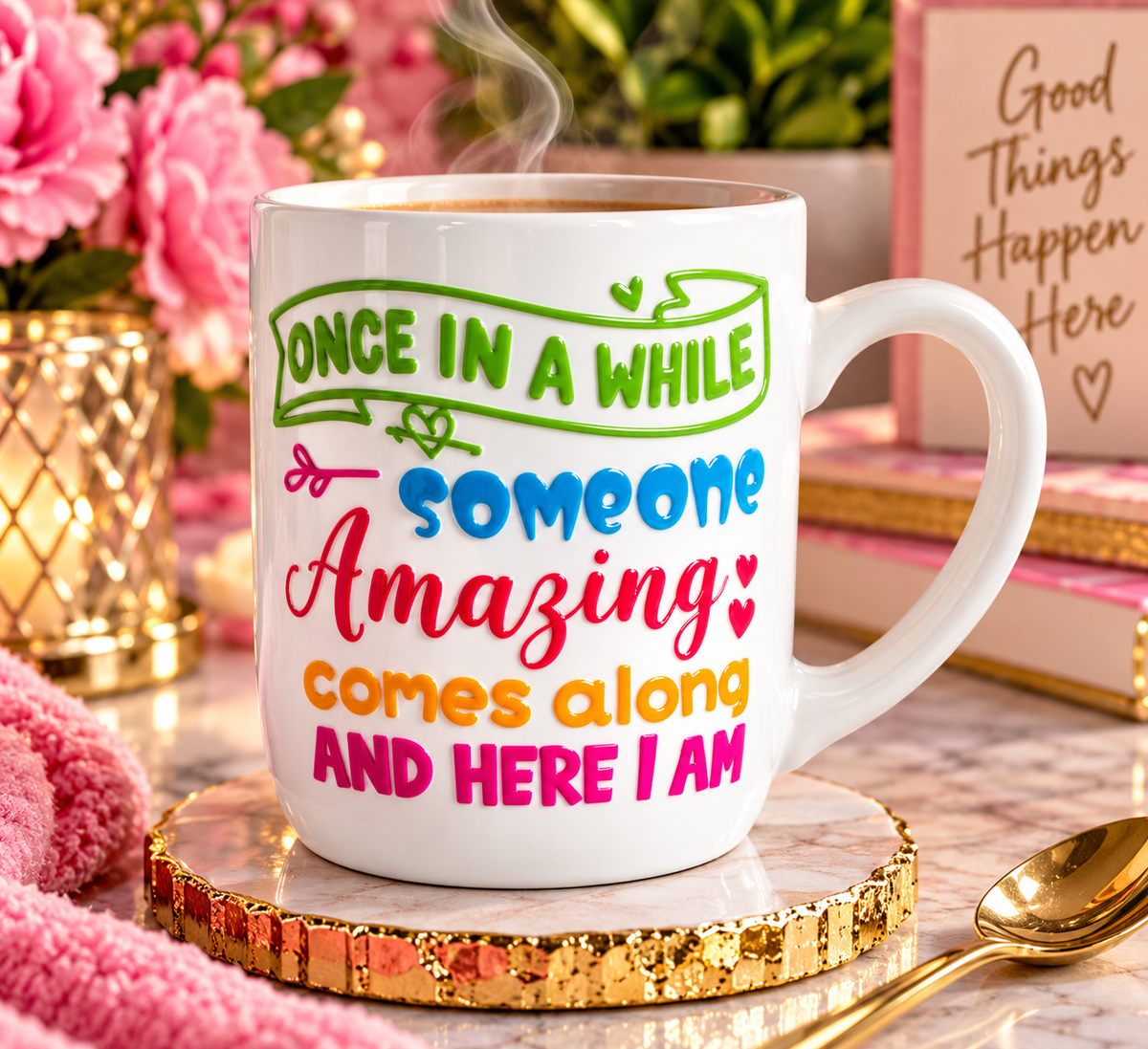 Once in a While Someone Amazing Comes Along — Funny Statement Mug