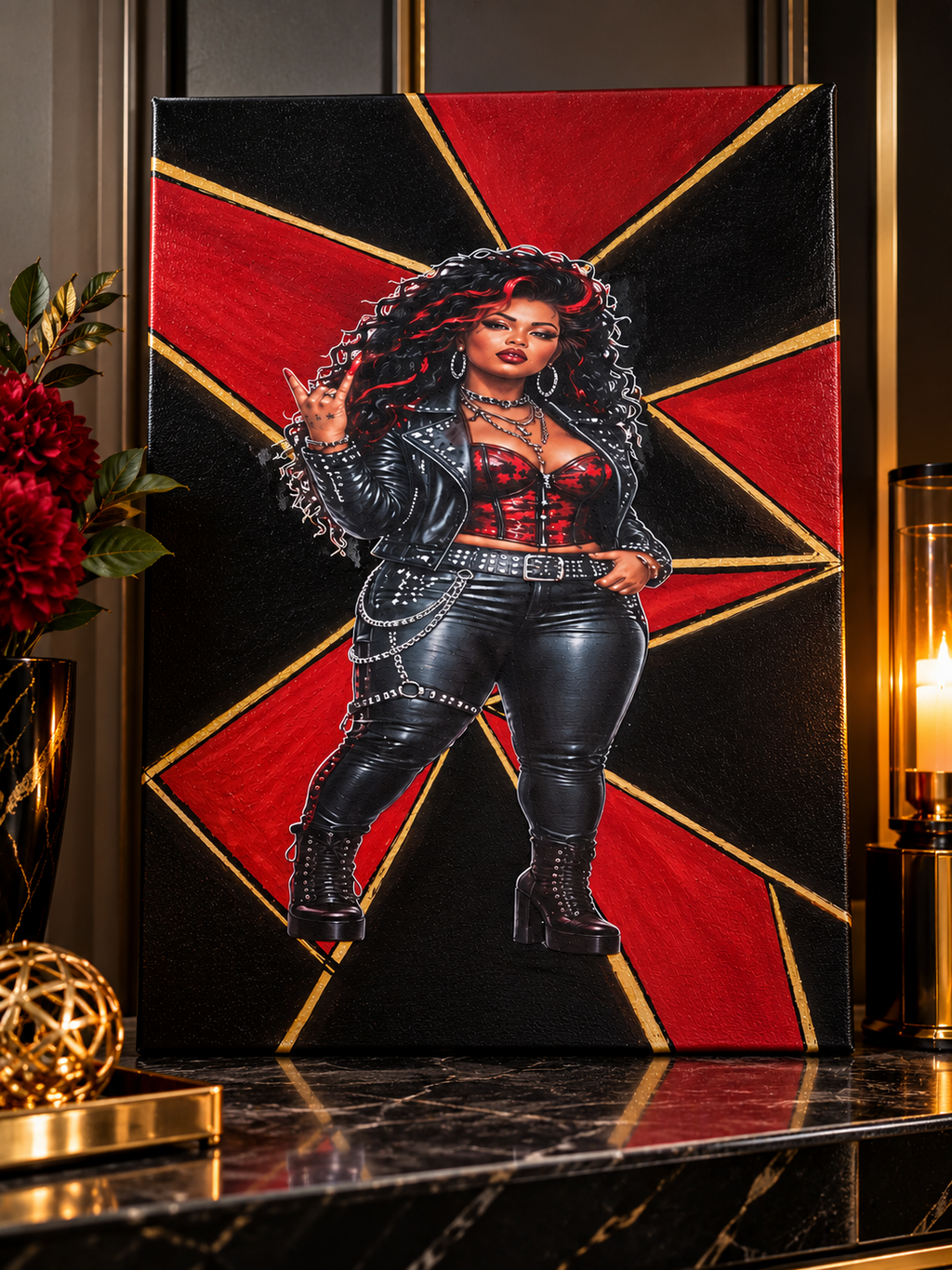 Unapologetically Bold | 12×16 Handmade Rock-Inspired Canvas Art