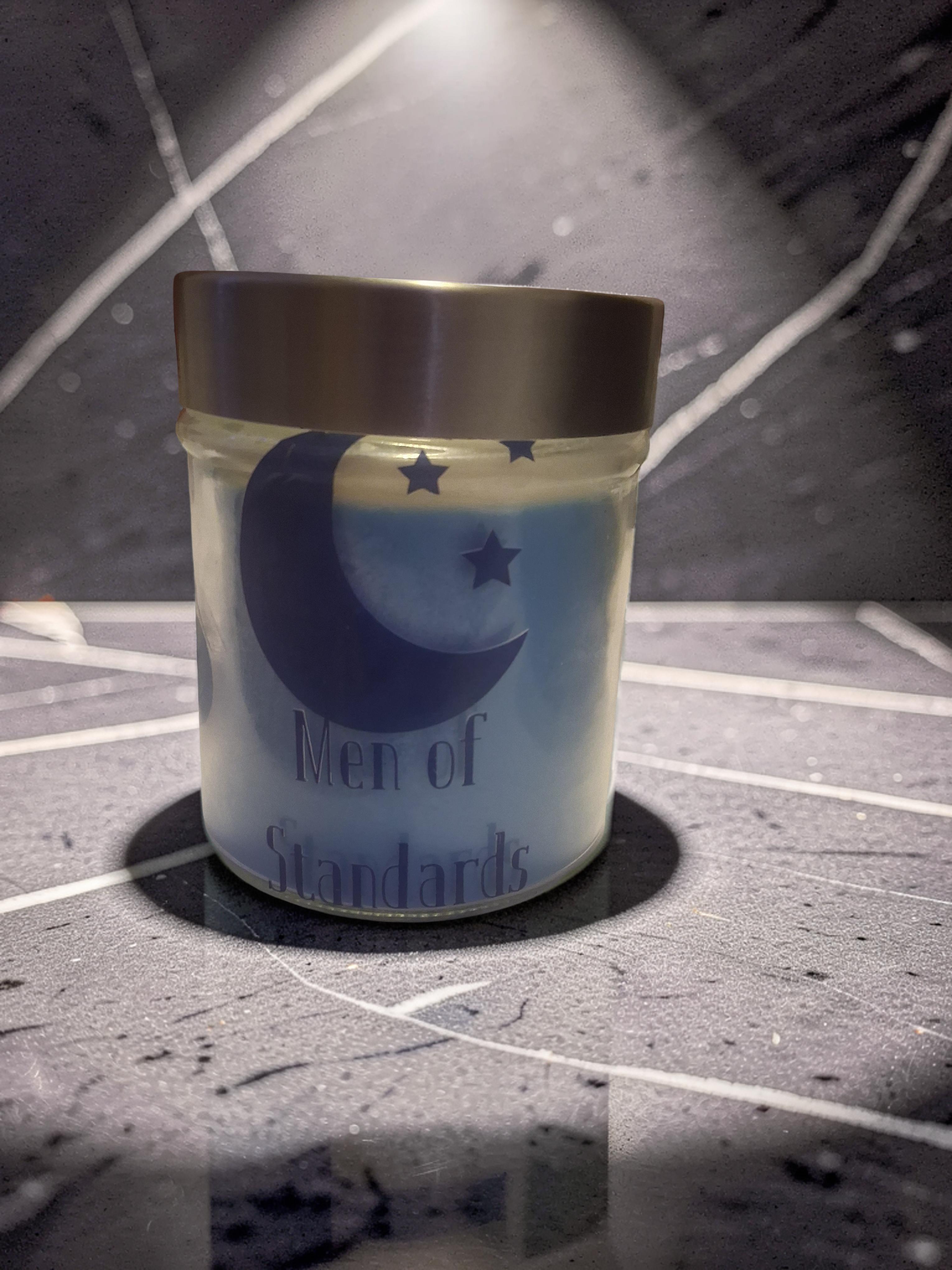 Royal Blue & Shield • Luxury Heritage Candle