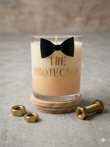 The Protector Bow Tie Decor Candle