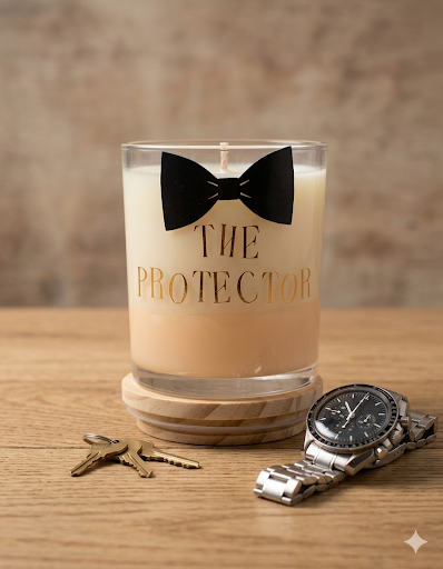 The Protector Bow Tie Decor Candle