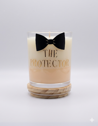 The Protector Bow Tie Decor Candle
