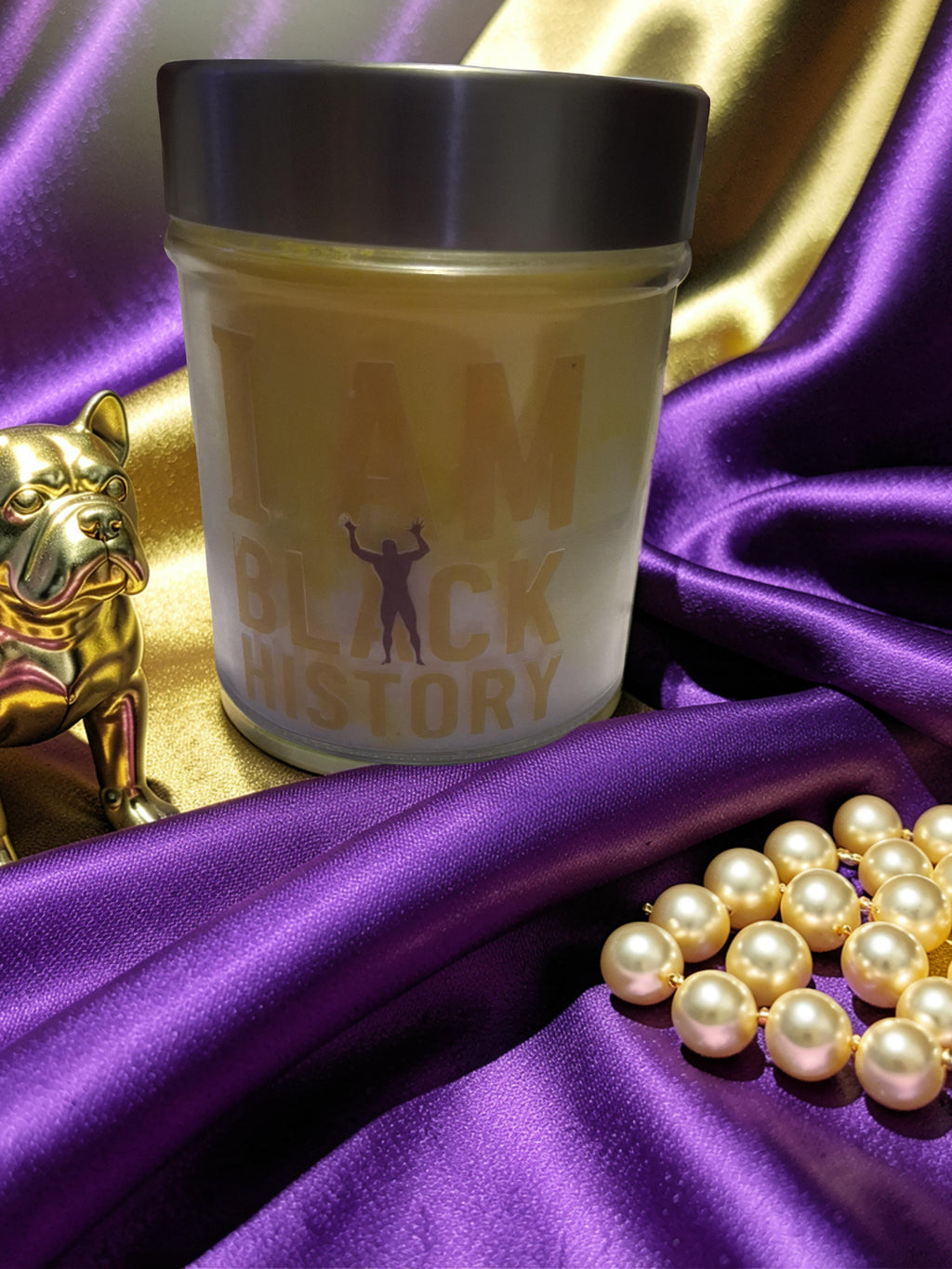Royal Purple & Gold Heritage Candle