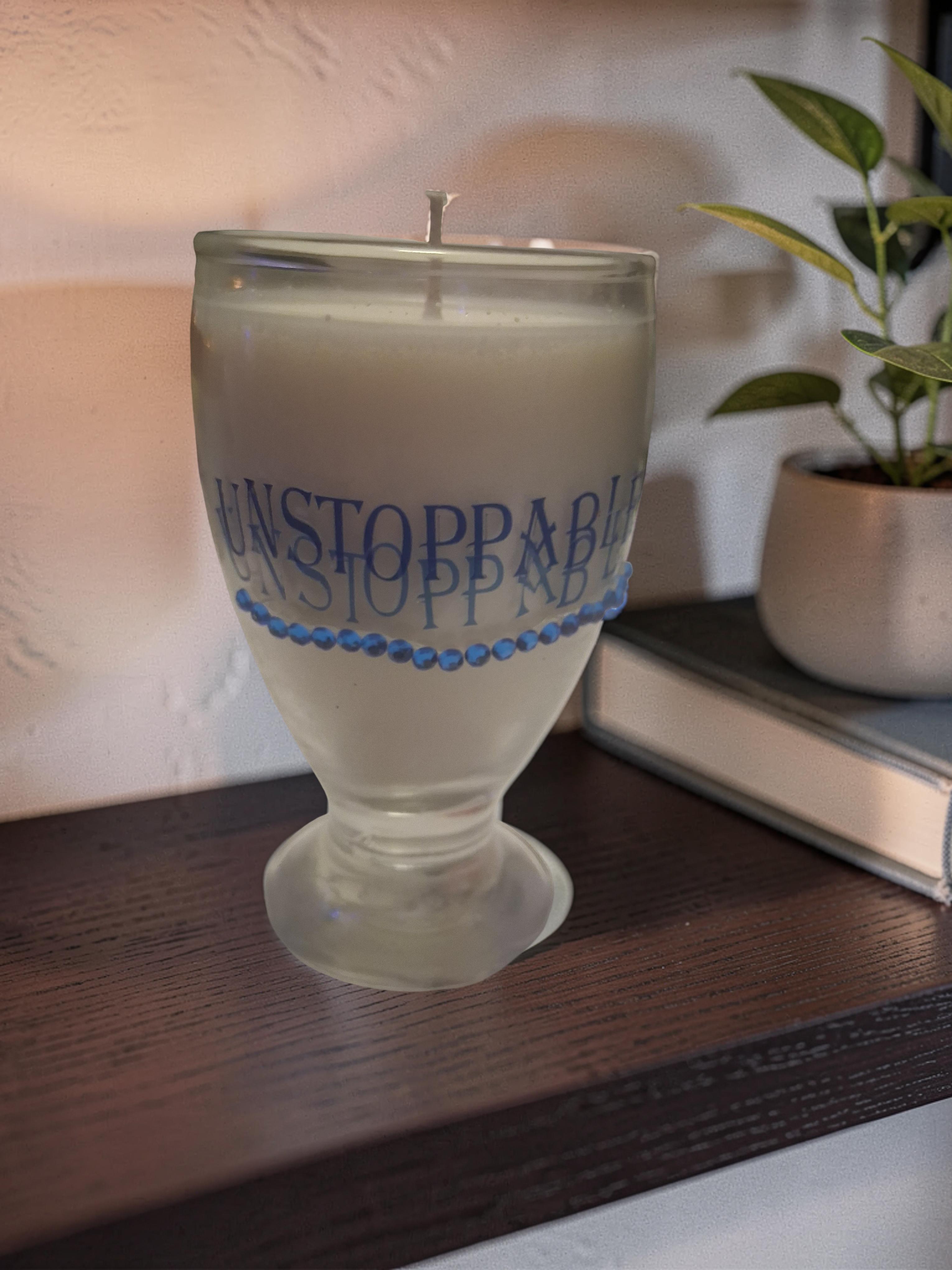 Word Line Candles- Unstoppable Candle